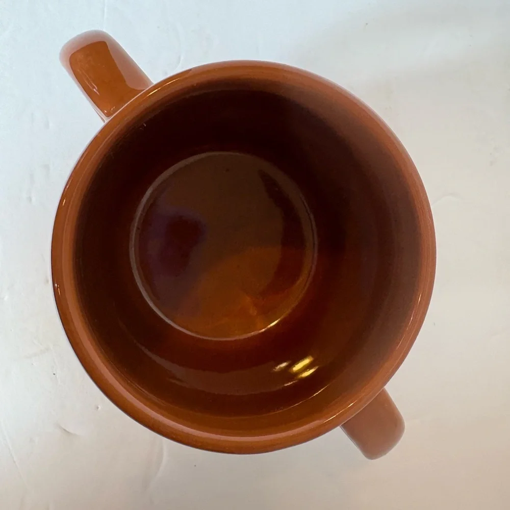 Sock Monkey brown 2-handle coffee mug